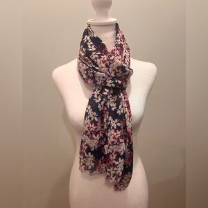 JCrew Floral Scarf/Sarong | OS | Blue/Purple/Pink/White